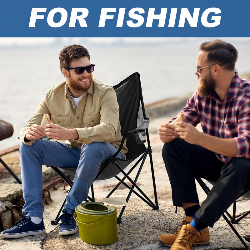 WEIDIORME 2 Pack Camping Chairs - Lightweight and Supportive Chairs