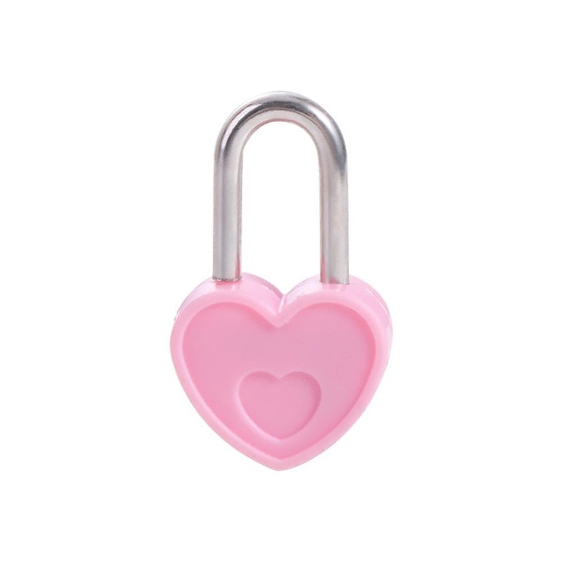 20PCS Mini Heart Shaped Locks with Keys, Plastic Mini Padlock