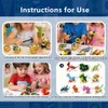 TMIXIU 10 Pack Dinosaur Surprise Egg Building Blocks Set, Smashable