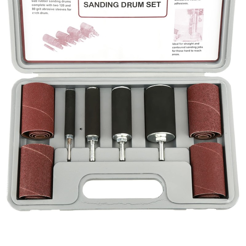 20-Piece Drum Sander Set with Sanding Drum Kit for Drills,