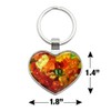 Gummy Gummi Bears Keychain Heart Love Metal Key Chain Ring