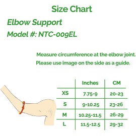 Neotech Care Elbow Brace Support Sleeve (1 Unit) - Elastic & Breathable Fabric - Adjustable Compression Strap/Band - for Men, Women, Right or Left Arm - Gray Color (Size M)