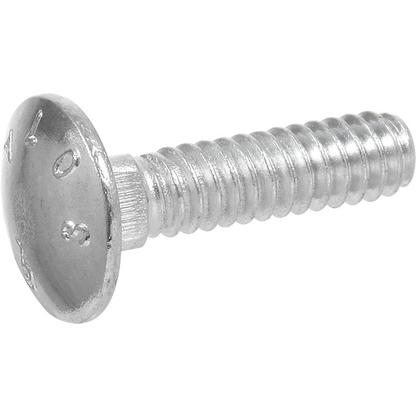 Hillman 240228 Carriage Bolt, 7/16 x 1-1/2-Inch, Steel, Zinc-Plated, Silver,
