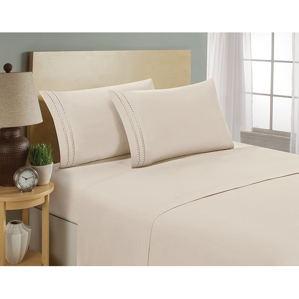 Elegant Comfort 1500 Thread Count Chain Design Egyptian Quality Luxurious