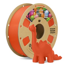 OVERTURE Easy PLA 1.75mm 3D Printer Filament, 1kg PLA Cardboard Spool (2.2lbs), Dimensional Accuracy +/- 0.02mm, Fit Most FDM Printer (Easy Orange)