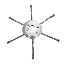WPNCYK 1PCS Strimmer Head,strimmer Heads,Strimmer Wire Brush Head with Knotted Wire,25.4mm Lawn Mower Accessory,Suitable for Lawn Mowers, Lawn Mowers and Garden Tools.(7inch)