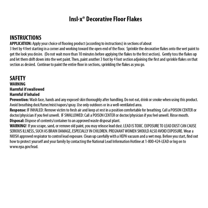 INSL-X PRODUCTS EGF601099-EA RED Combo Decorative Floor Flakes, 12 oz,