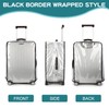 Naapesi Clear PVC Travel Suitcase Cover, Transparent Luggage Cover for