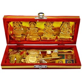 Brass Sri Dhan Laxmi -Kuber Bhandari Yantra for Diwali puja and Gift Purpose (1)