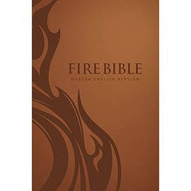 MEV Fire Bible: Brown Leather-Like Cover - Modern English Version