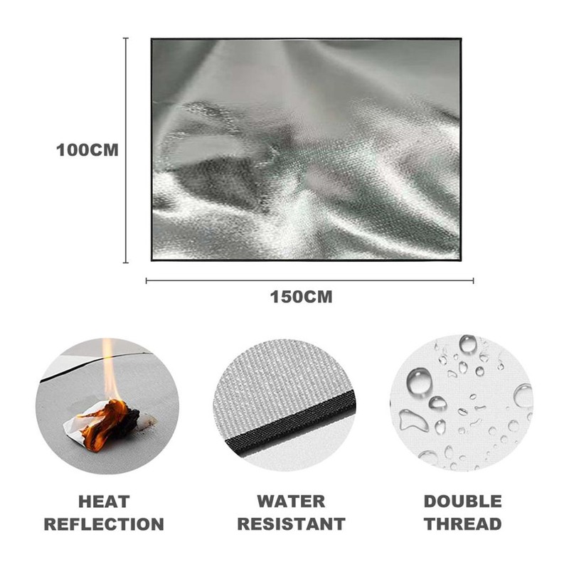 Fireproof Mat Under The Grill Mat Fire Pit Mat for