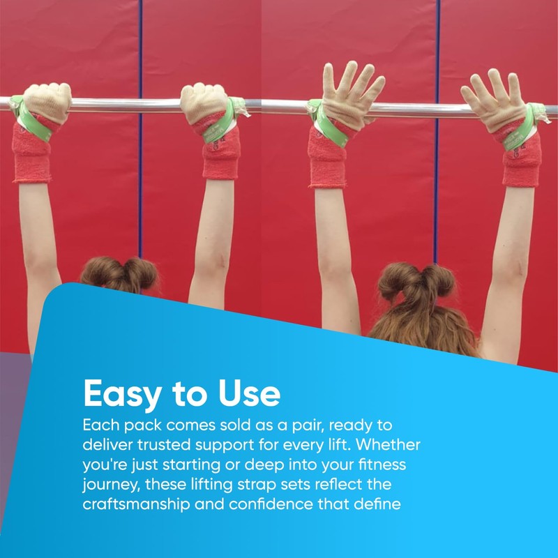 YNR Figure 8 Lifting Straps - Gymnastic Bar Loops, Palm