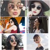 JCTAIFOO Fashion Polygon Sunglasses for Men and Women Lightweight Hexagonal