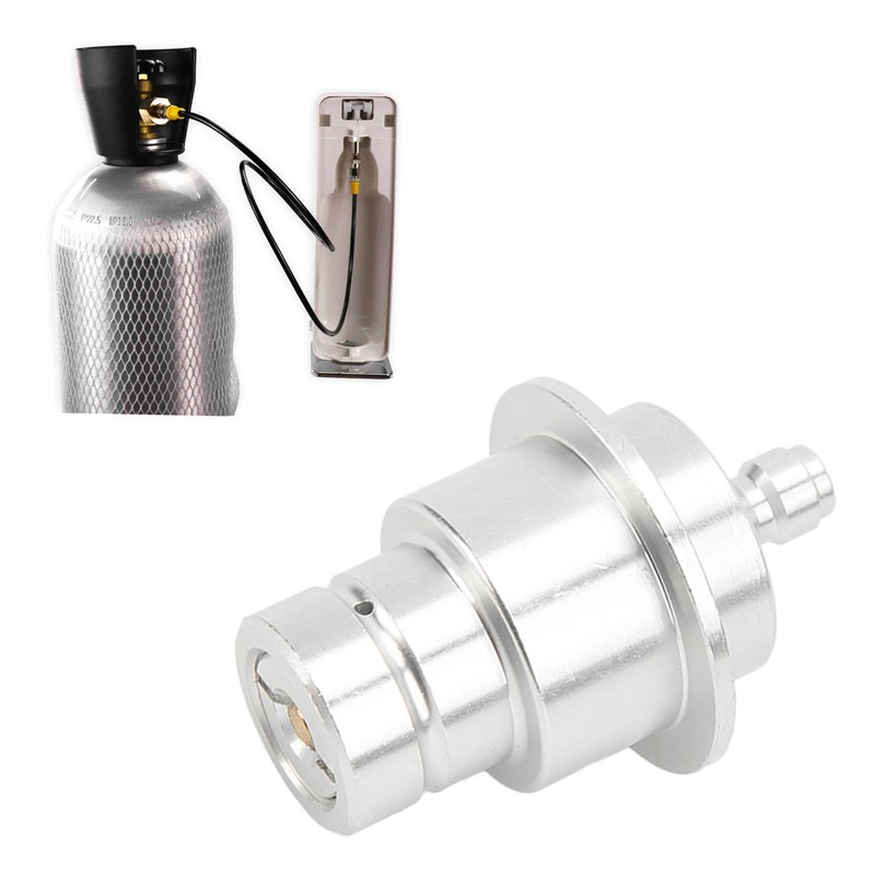 CO2 Adapater Aluminum Alloy 0.3in Quick Disconnection Wear Resistant High