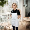 Waterproof Aprons for Women with 3 Large Pockets, Short Kitchen
