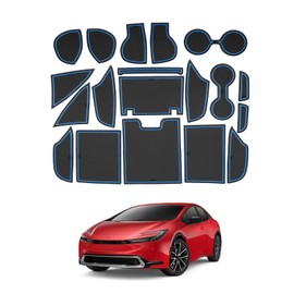 SHAOHAO for 2023 2024 Toyota Prius Door Slot Mats, for 2023 2024 Toyota Prius LE XLE Limited Anti-Dust Car Slot Mats Prius 2023 2024 Accessories Car Gate Slot Pad Cup Holder Inserts Console Liners