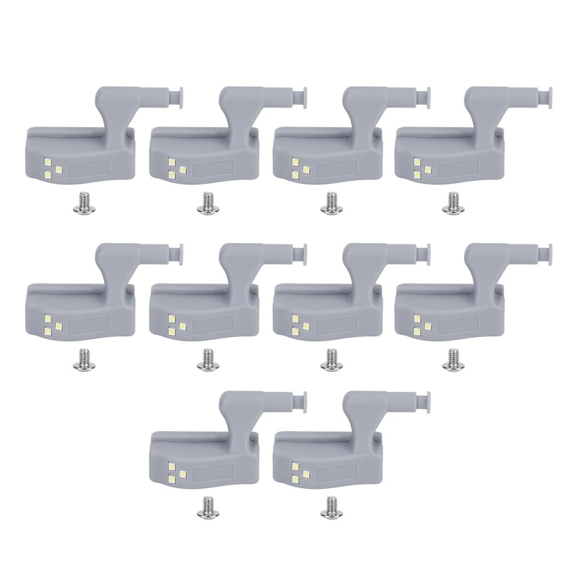 10Set Hinge LED Sensor Light Set Home Cabinet Cupboard Closet