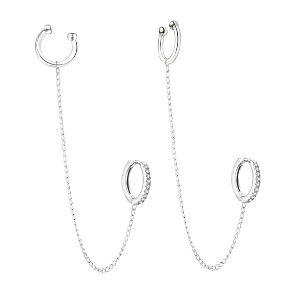 CZ 925 Sterling Silver 14K White Gold Plated Cubic Zirconia