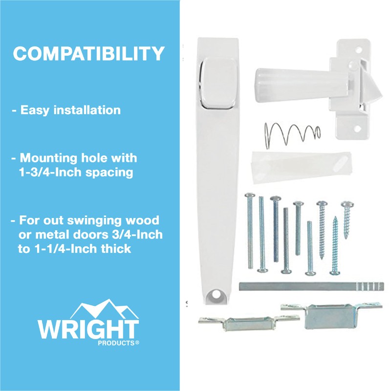 Wright Products - Tie Down Push Button Door Latch for