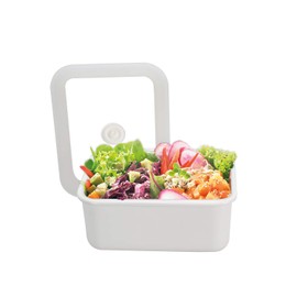 HoneyWare Enamel Vacuum Food Storage Container | M | 1.12 L | 18 x 12 x 8.5 cm | Food Stay Fresh Much Longer | Protects Food from Bacteria and Fungal Infestation | Without Vacuum Pump