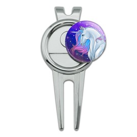 GRAPHICS & MORE Majestic Unicorn Pink Purple Blue Golf Divot Repair Tool and Ball Marker