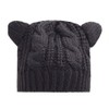 lunar.maria Warm Knit Hat with Ears, Beret, Knit Hat, Women's,