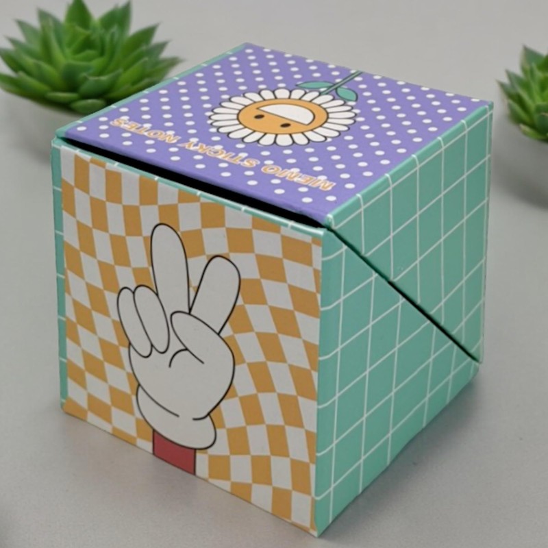 MIJOMA Flower Power Note Pad - Colourful Note Box 75