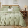 DXHOME Muslin Bed Linen 135 x 200 cm Green Plain