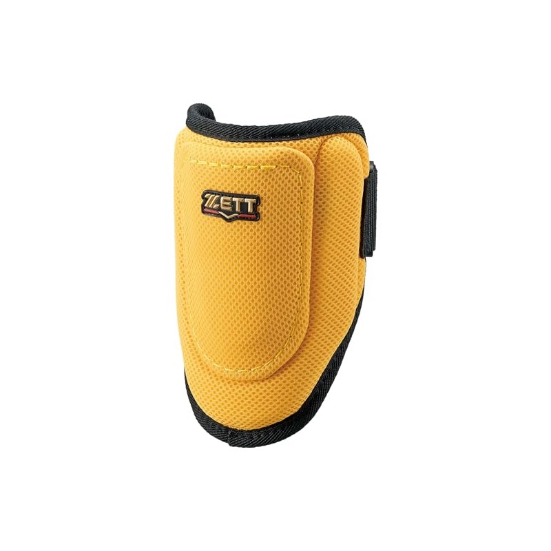 ZETT BLL384C Elbow Guard for Hitters, Yellow x Black (5319),