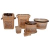 Nayasa Plastic Bathroom Set -Brown - 6 Piece