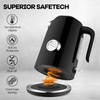 PUKOMC Electric Kettle, 1.7L Stainless Steel Tea Kettle with Temperature