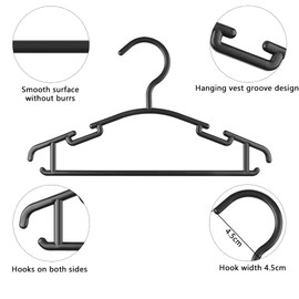 GoodtoU Kids Hangers Plastic - Kids Hangers 100 Pack Hangers for Baby Clothes Infant Toddler Childrens Hangers