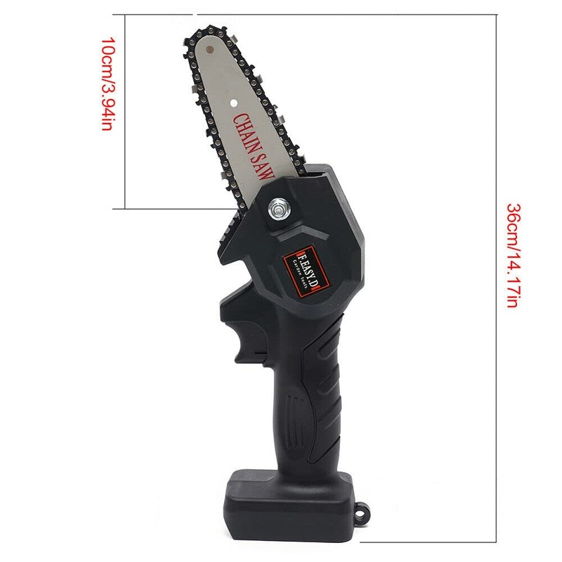 4" Mini Electric Chainsaw Cordless 550W Battery Powered Chainsaw Rechargeable