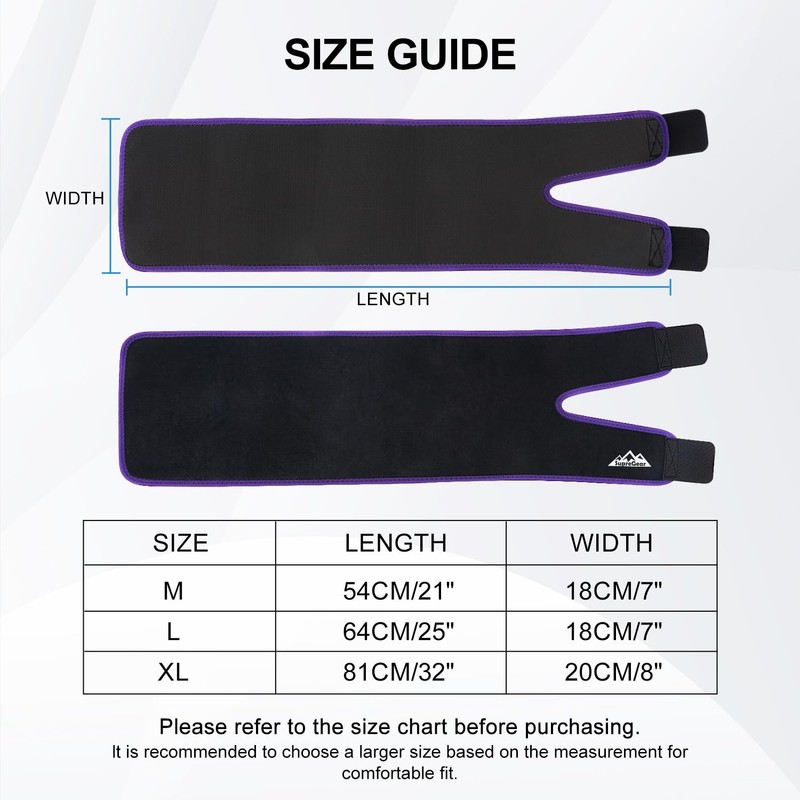 supregear Thigh Wraps, Adjustable Neoprene Hamstring Brace Support for Quadriceps,