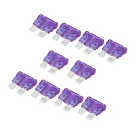 Motoforti Car Blade Fuse 3A 3AMP Auto Fuses Caravan Purple 10 Pcs Long-Lasting