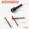 16PCS 1/4"-20 x 2 Hanger Bolts Kit & 1PCS 1/4"-20