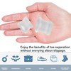 Reppkyh 16 Pieces Gel Toe Separators for Women Toe Separators