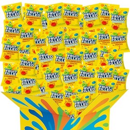 Fruit Filled Chewy Snacks, Burst of Juicy Flavor 42 Pouches – Tropical & Strawberry Splash Gluten Free, Individually Wrapped Variety Packs - 33 oz