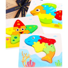 Jaques of London Sea Animal Puzzle | Wooden Puzzle for 3-4 Year Olds | Sea Animal Toys | Wooden Toys | Since 1795