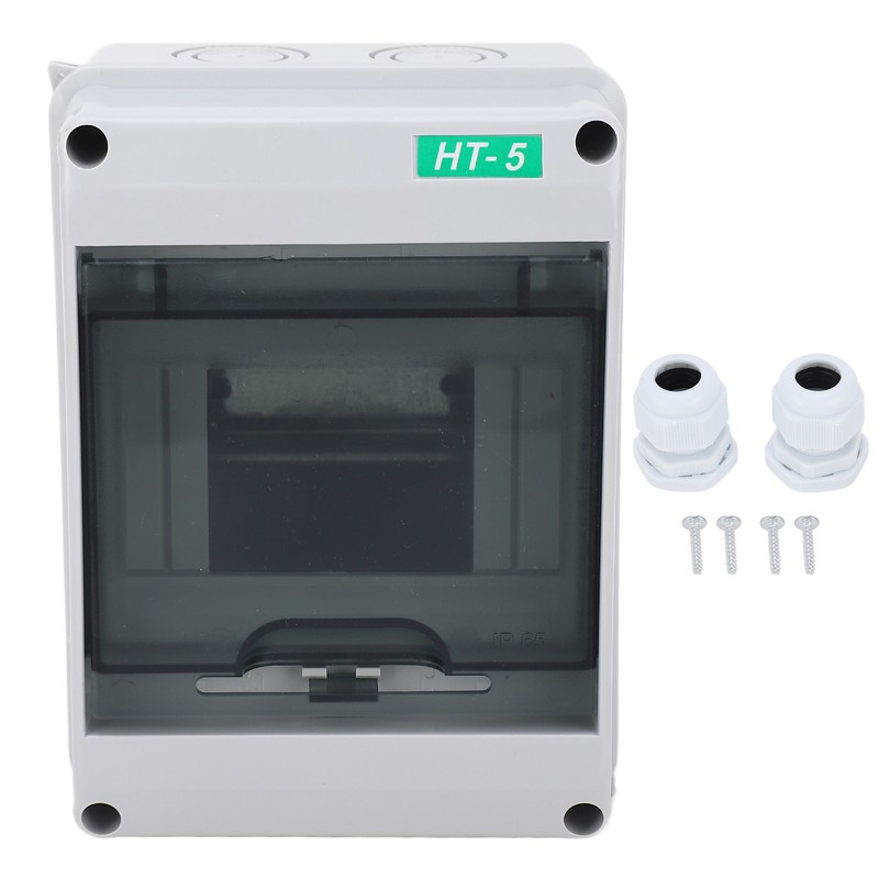 Circuit Breaker Box PC IP65 Waterproof 5 Way Transparent Cover