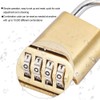 Combination Padlock, 4 Digit Rust Proof Brass Password Lock Waterproof