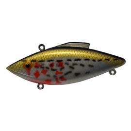 Bill Lewis Lifelike Vibrations Rat-L-Trap 1/2 OZ Lipless Crankbait Fishing Wobble Sinking Lure for Black Bass, Trout, Walleye, Pike, Salmon, Classic Bleeding Shiner