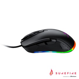 SureFire Buzzard Claw Gaming Mouse, Gaming Mouse with RGB Lighting, PC Mouse with 6 Programmable Buttons, Wired Mouse, 7,200 DPI Computer Mouse with 1.8 m Cable
