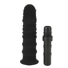 Fascia Massager Head Soft Silicone Deep Relaxation Muscle Massage Machine Replacement Head Black 12mm/0.71in Caliber