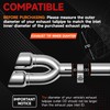 Dual Exhaust Tip 3 Inch Inlet 4 Inch Outlet 16"