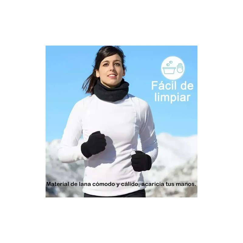 6 Pares Guantes De Lana Tejido Touch Tablet Celular Invierno