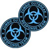 2 Pack 4" Blue Zombie Outbreak Response Team Sticker