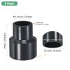 M METERXITY 2-Pack UPVC Reducer Pipe Fitting, 1-1/2"x1 Reducing Coupling