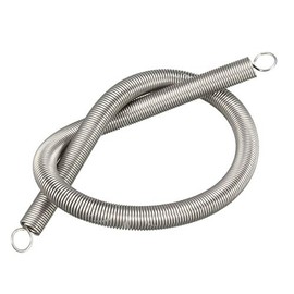 sourcing map Small Double Hook Tension Spring Wire Diameter 0.031 Inches Outside Diameter 0.31 Inches Free Length 11.81 Inches Stainless Steel Tension Spring