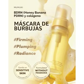 Honey Banana BDRN Bubble Mask | Tónico hidratante y exfoliante para la piel con PDRN vegetal, pantenol y ácido hialurónico | Cuidado de la piel coreano, 5.07 onzas líquidas